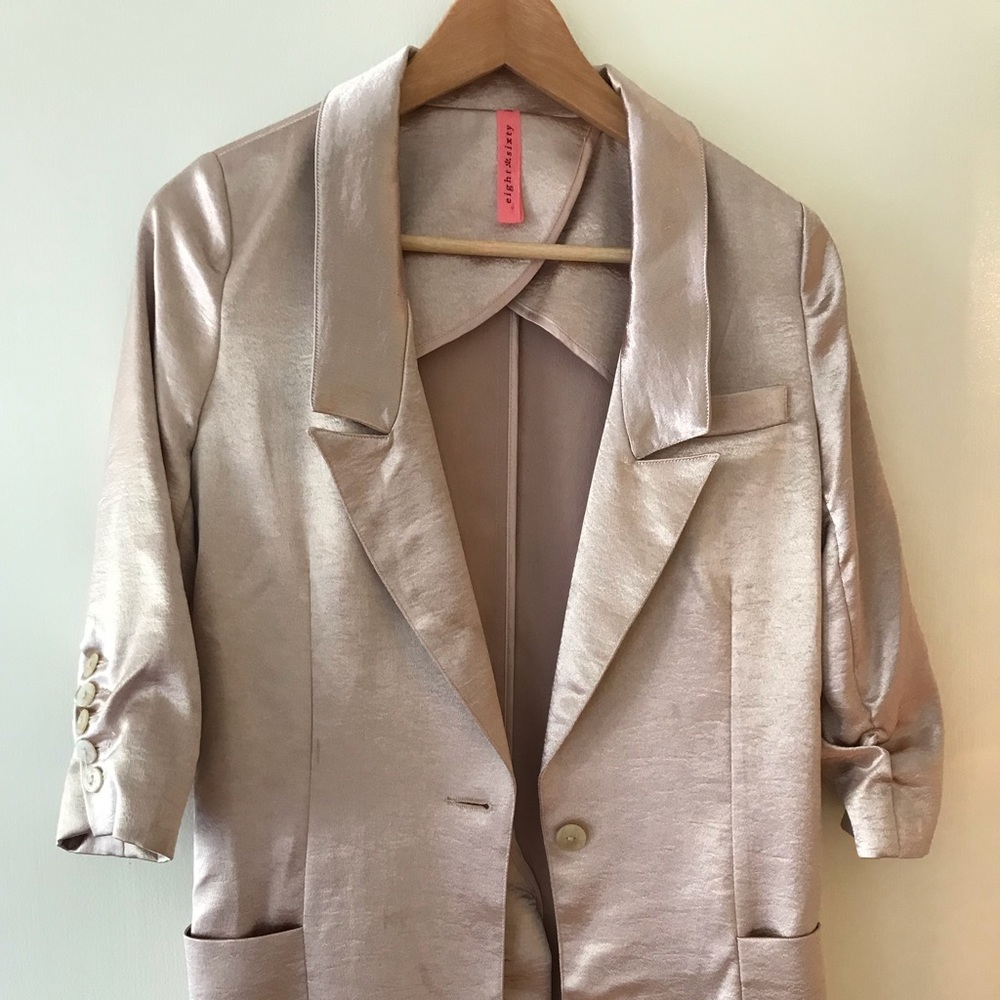 Metallic Pink Blazer